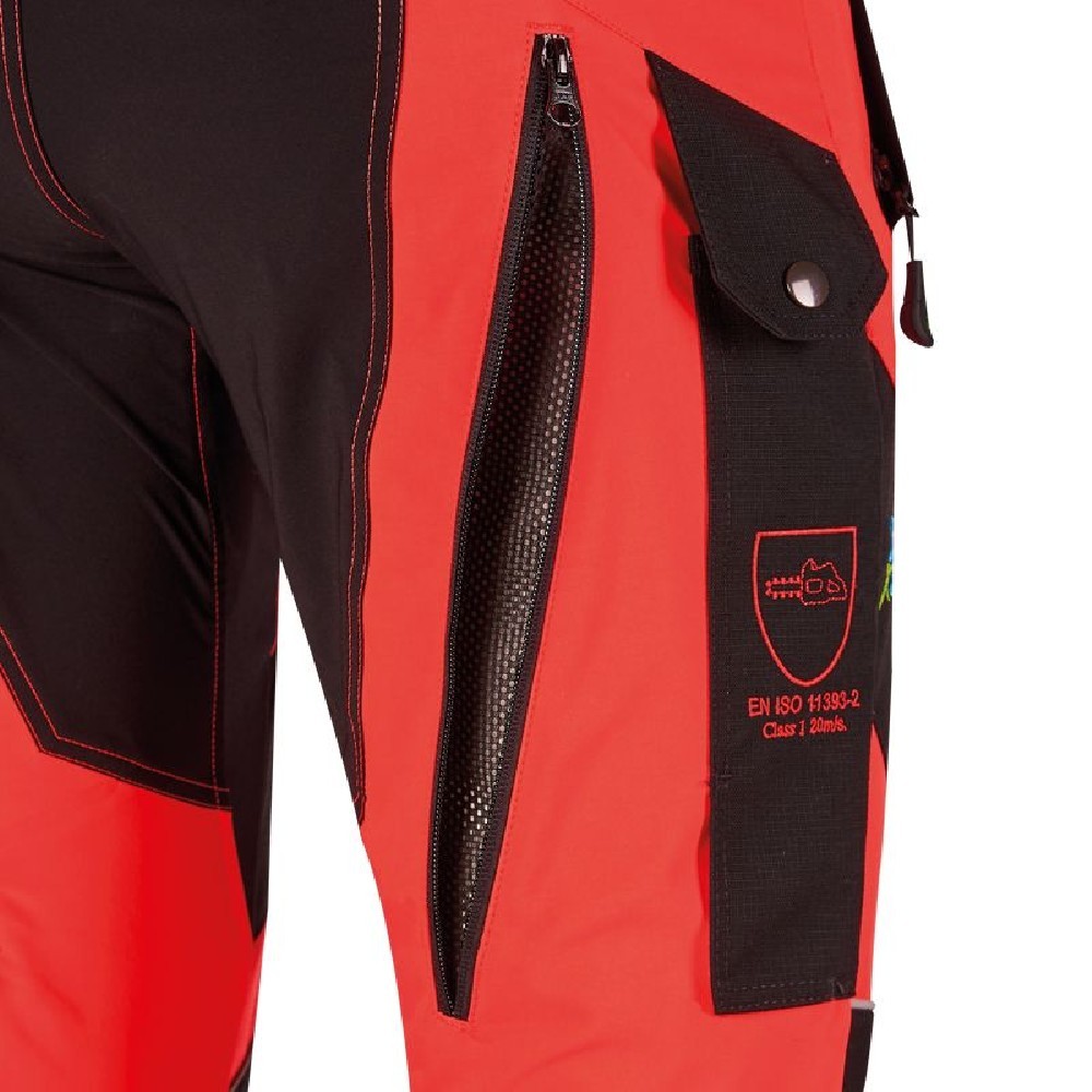 Schnittschutzhose X-treme Breeze nrot 46-54