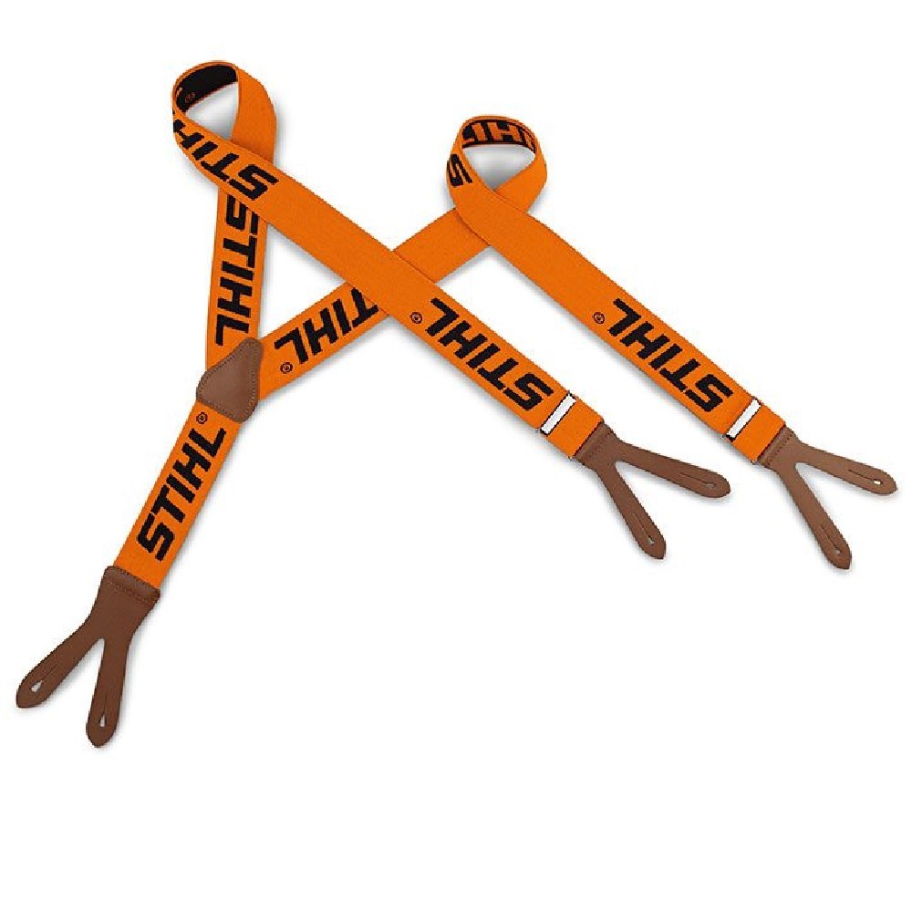Hosenträger orange zum Knöpfen