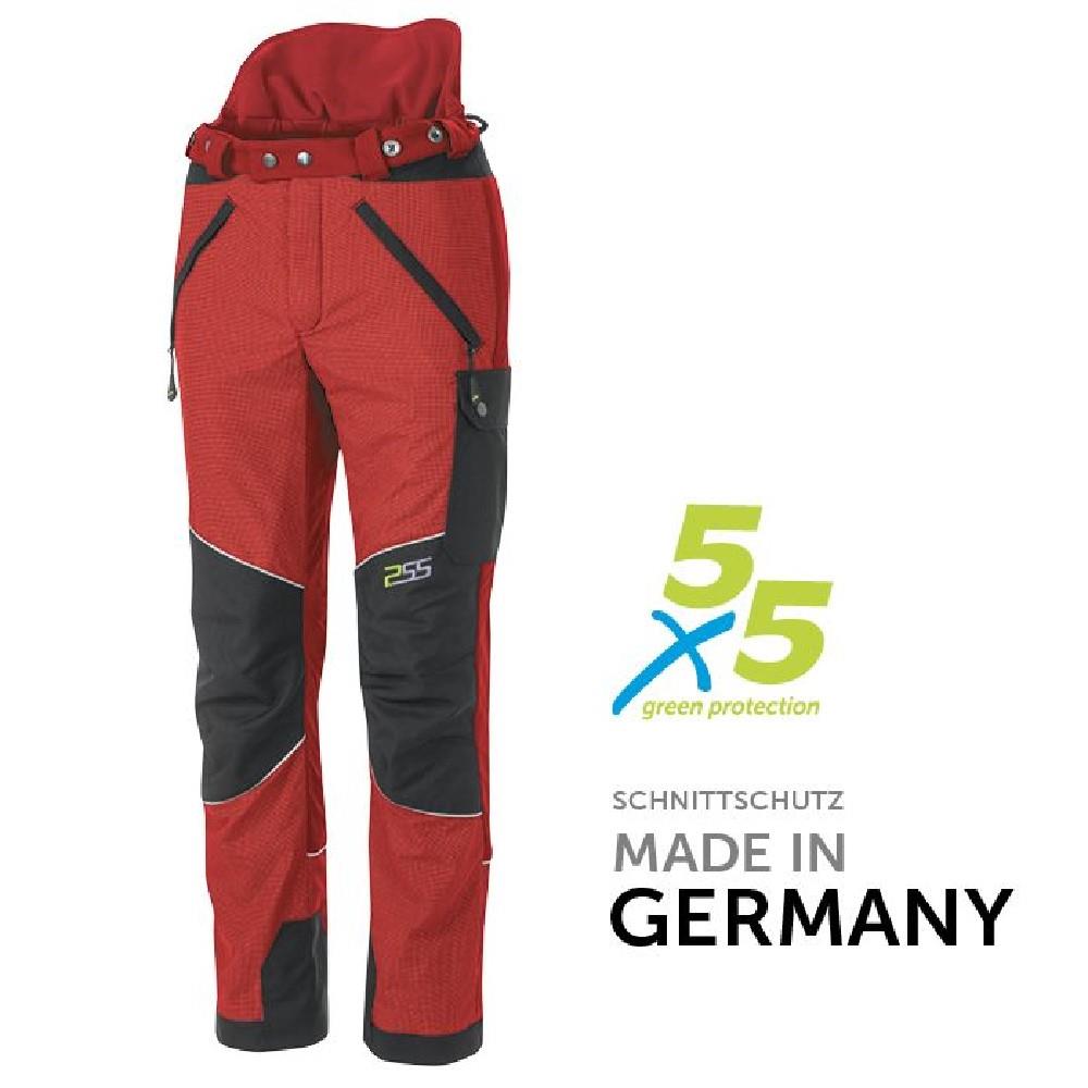 Schnittschutzhose X-treme Vectran rot Gr. 52-54