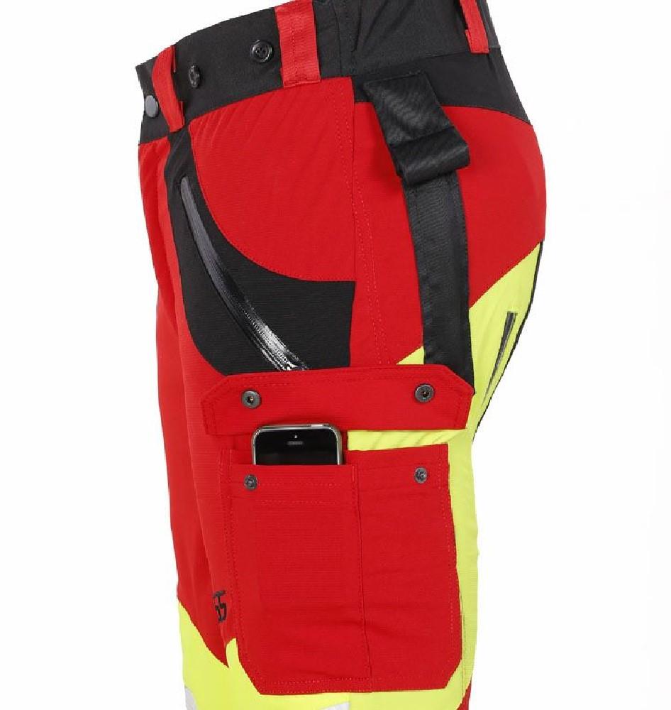 Schnittschutzhose X-treme Air rot/gelb Gr. 48-56 PSS