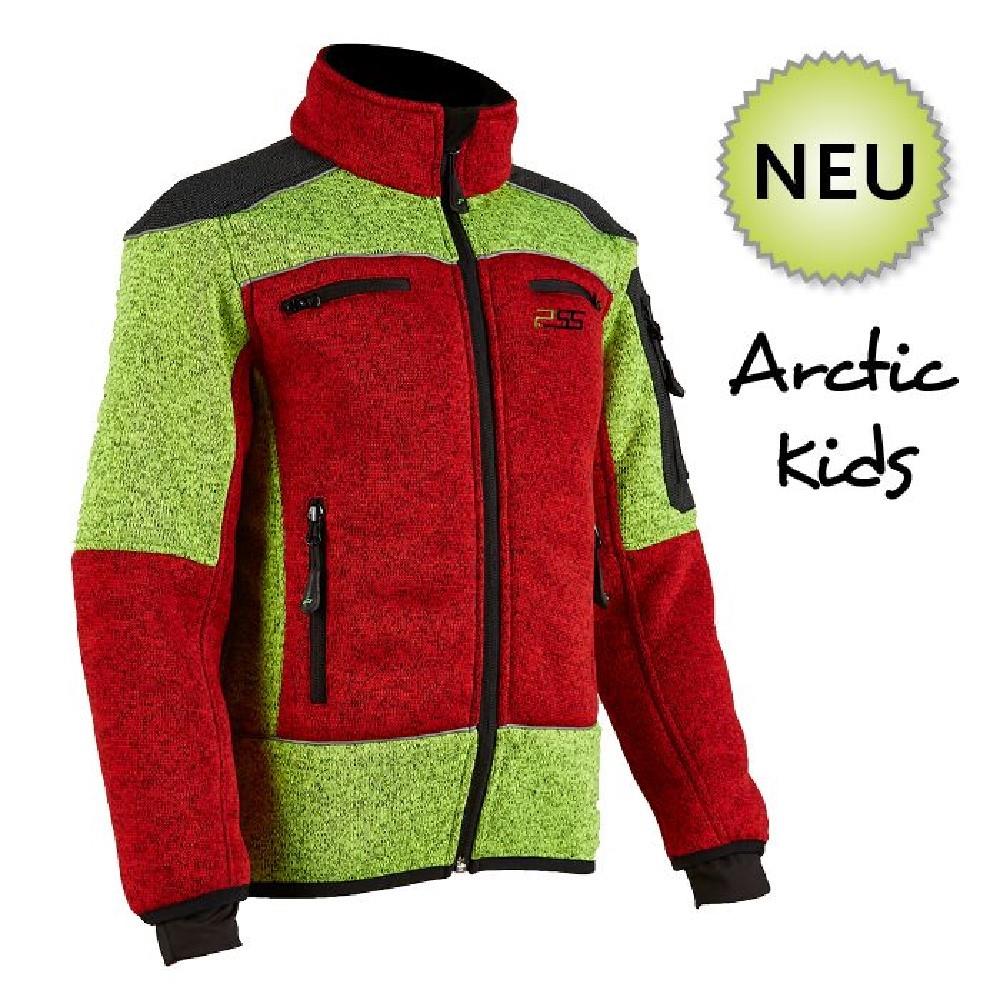 Faserstrickjacke X-treme Arctic Kids rot/gelb