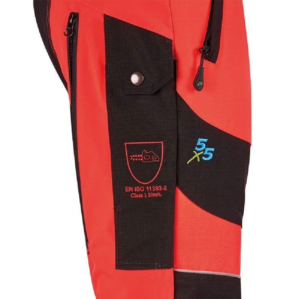 Schnittschutzhose X-treme Breeze nrot 46-54