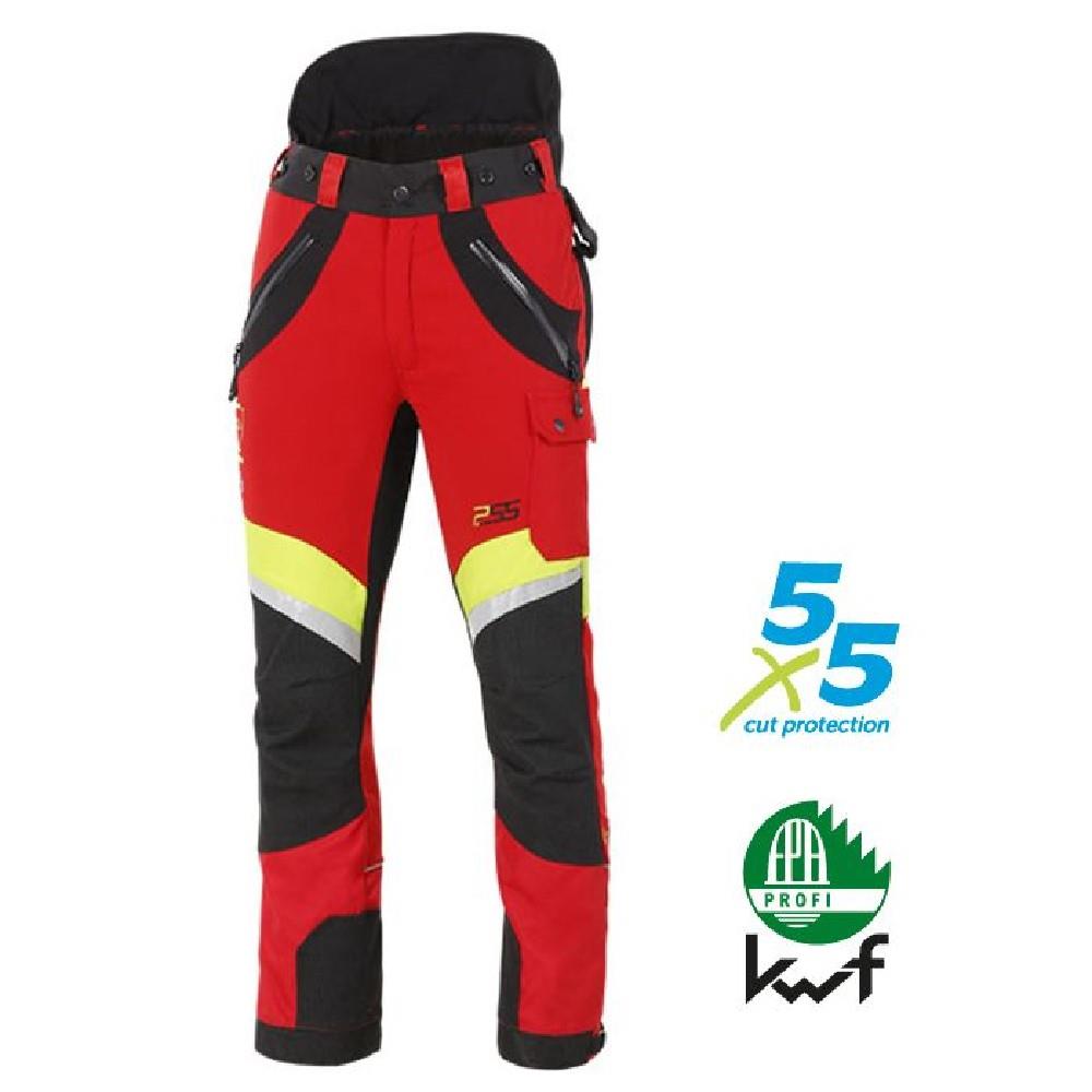 Schnittschutzhose X-treme Air rot/gelb Gr. 48-56 PSS