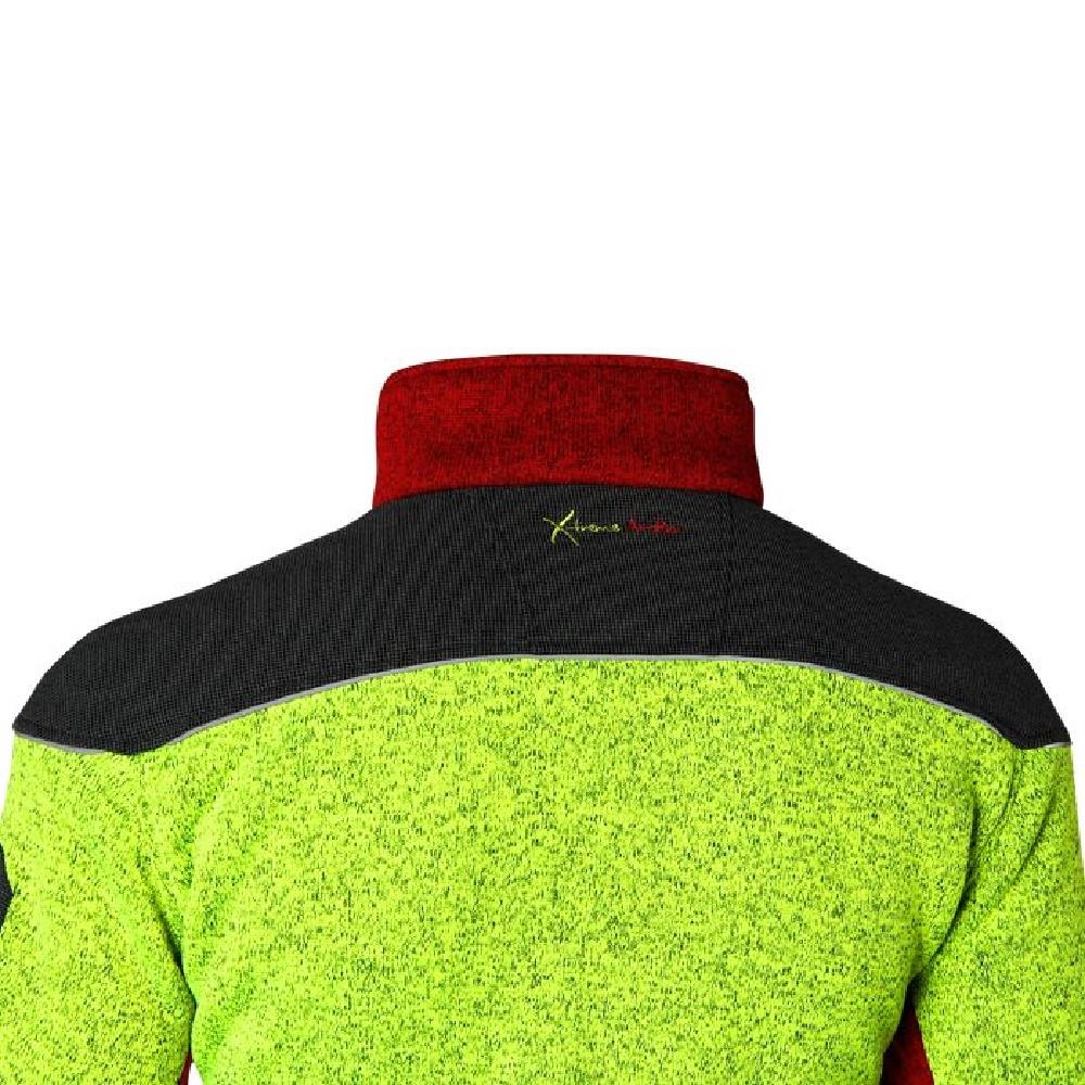 Faserstrickjacke X-treme Arctic rot/gelb Gr. M-2XL